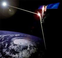 Bild eines IRIDIUM-Satelliten in der Erdumlaufbahn IRIDIUM Satellit